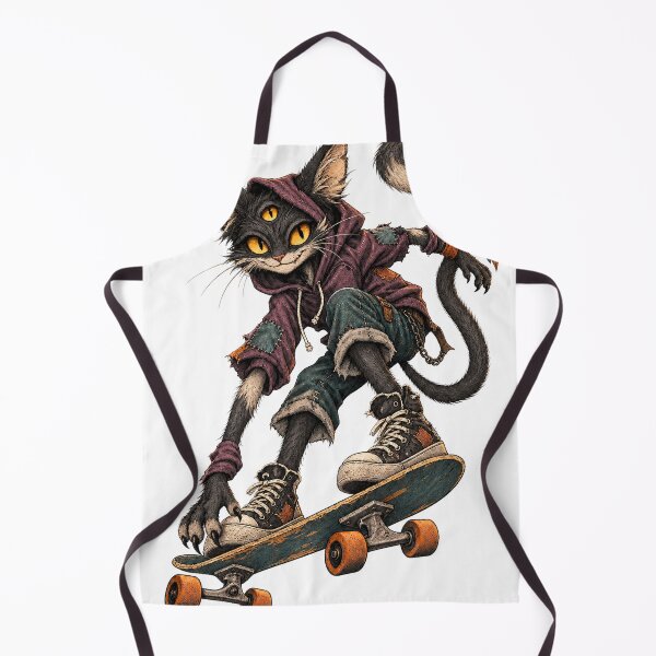 Item preview, Midnight Alley Skater – Three-Eyed Cat designed and sold by Tilichesymas.