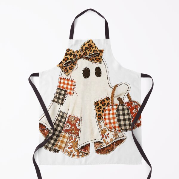 Item preview, Patchwork Ghost Pumpkin Leopard Bow Halloween Fall Cute designed and sold by cretegracieuk.