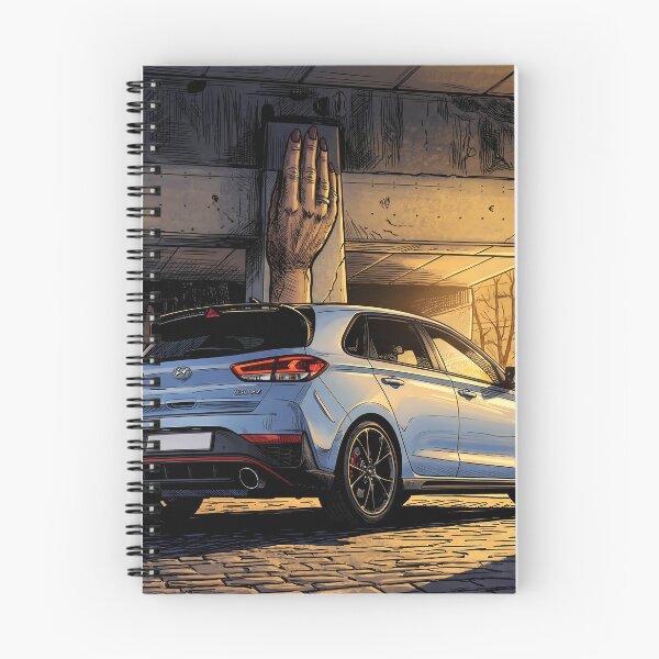 Item preview, Hyundai i30N Performance Blue - Comic Art designed and sold by Racing Art Store.