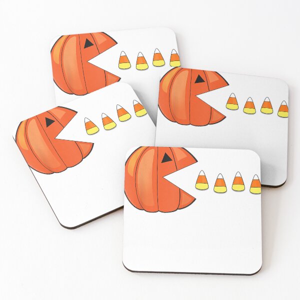 Item preview, Funny Halloween Pumpkin Eating Candy Corn Shapes Cute  designed and sold by cretegracieuk.