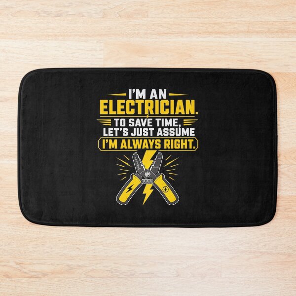 Item preview, Funny Electrician Shirt Design Always Right Wire Stripper Vector Graphic designed and sold by BestCoolStuff.