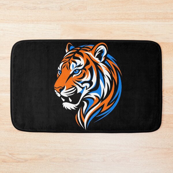 Item preview, Tiger Mascot Orange and Blue Vector designed and sold by UrbanPrts.