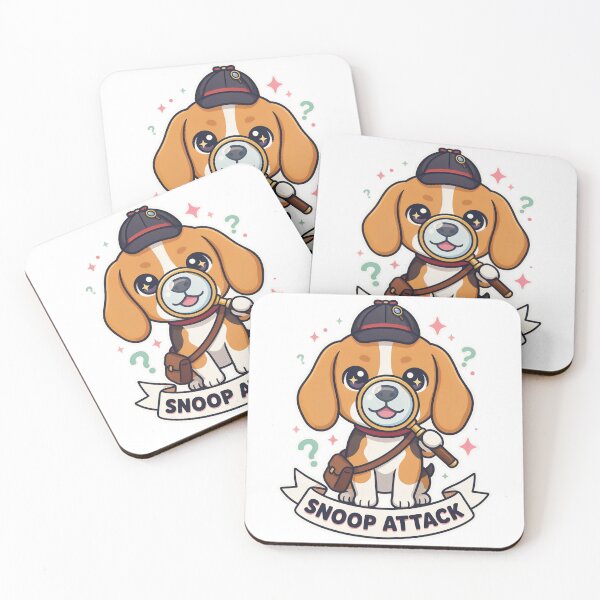 Item preview, Snoop Attack Kawaii Baby Beagle Detective Cute T-Shirt v1 designed and sold by DBWStudios.
