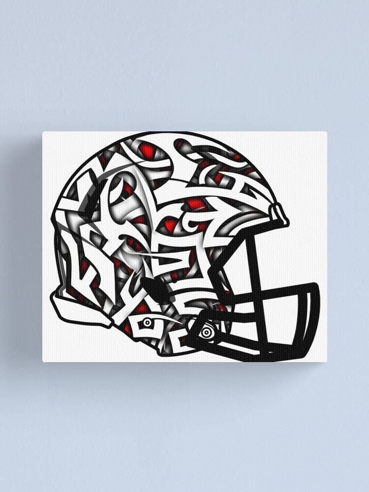 American Football Helmet, white Sticker for Sale by Marcin Adrian