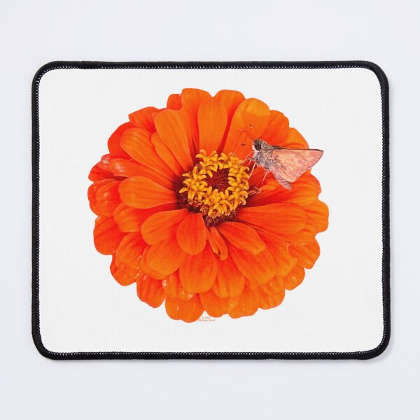 Item preview, Orange flower with moth designed and sold by Josephine Ethereal.