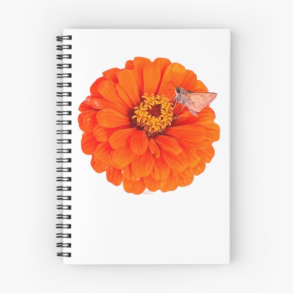 Item preview, Orange flower with moth designed and sold by Josephine Ethereal.