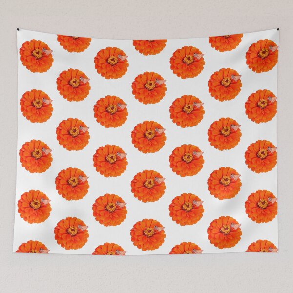 Item preview, Orange flower with moth designed and sold by Josephine Ethereal.