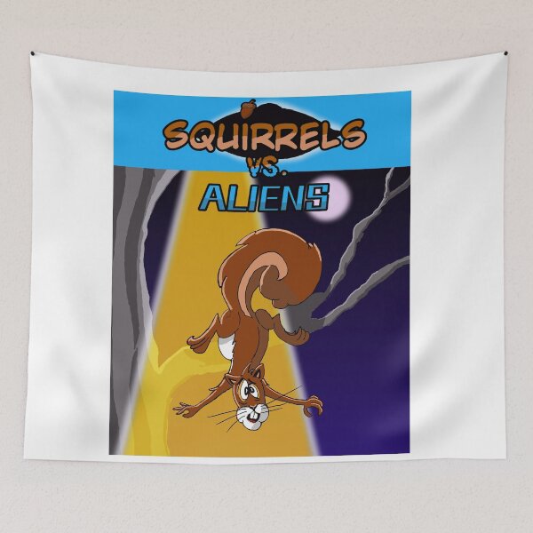 Item preview, Squrrels Vs. Aliens Premium T-shirt designed and sold by JollyGeniusInc.