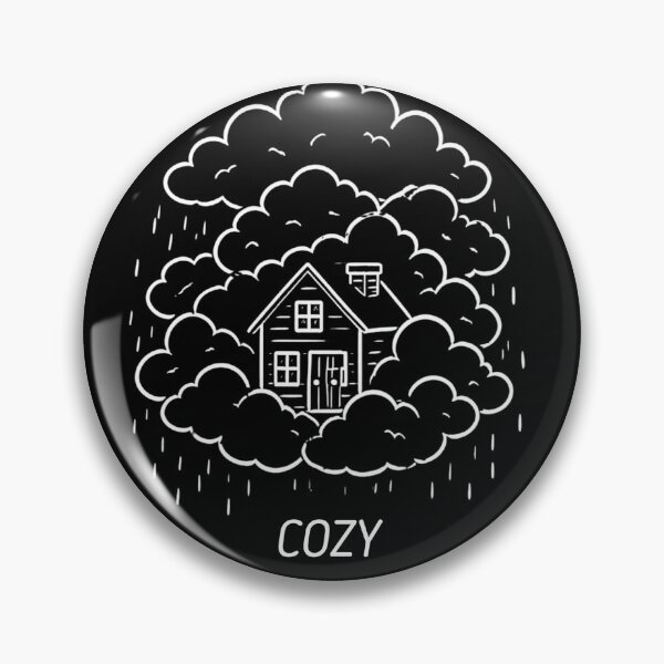 Item preview, Cozy Rainy House Funny Minimalist Design – Cute Homebody Humor designed and sold by SakuraHQ.