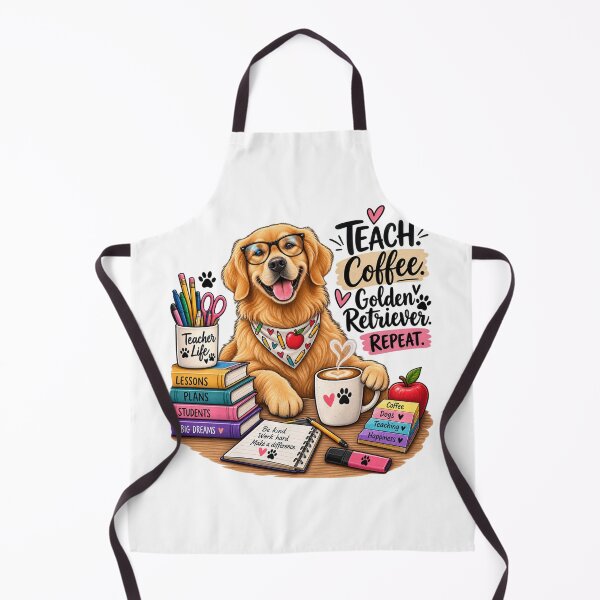 Item preview, Golden Retriever Teacher Coffee – Funny Dog Teacher Gift designed and sold by FurryPrintLab-FurryPrintLabDesign.