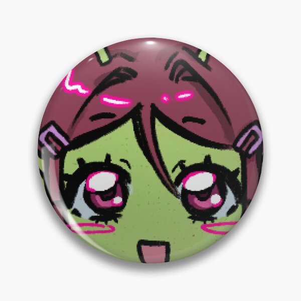 Item preview, emi the alien chibi head sticker designed and sold by cececheesecakes.