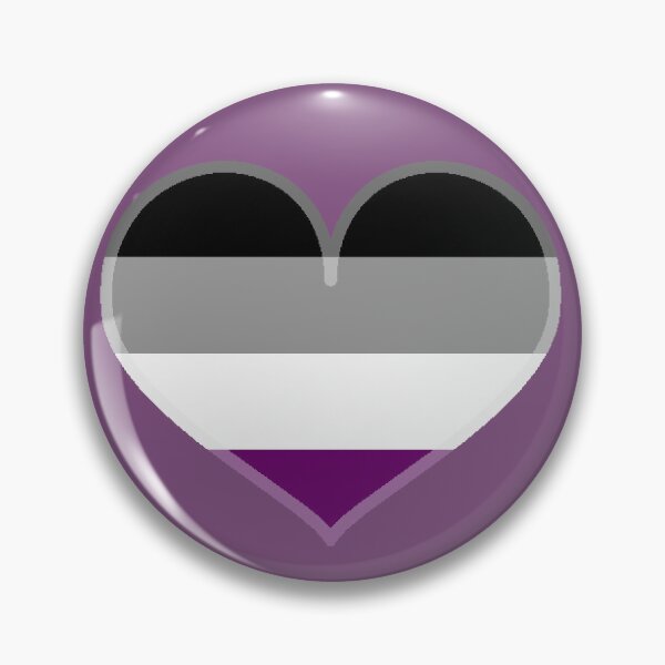 Item preview, Asexual Pride Heart [Lite Purple Edition] designed and sold by Roxzania.