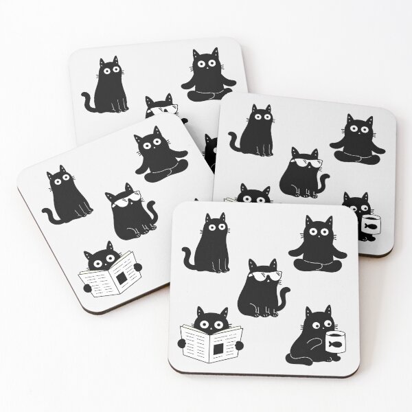 Item preview, 5 Cute Cats Collection – Adorable Kittens for Cat Lovers designed and sold by DibujandoPorfa.
