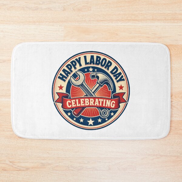 Item preview, Labor Day Retro Badge Tee - Cool Pop Art Gift Shirt designed and sold by relso.