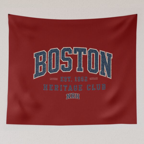 Aperçu de l'œuvre Boston Est 1952 Heritage Club créée et vendue par Normandy Road Heritage™ - Vintage Garage Art.