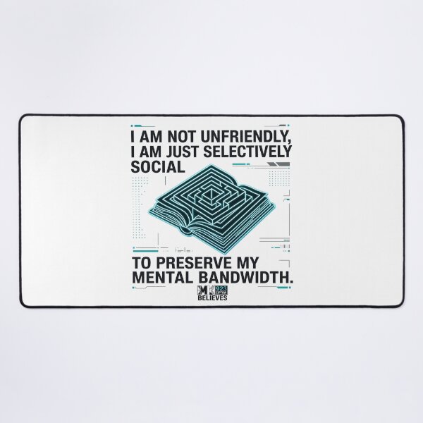 Item preview, Preserve Mental Bandwidth Introvert Blanket designed and sold by EIPTOW.