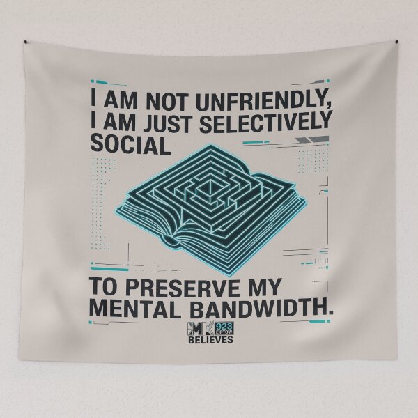 Item preview, Preserve Mental Bandwidth Introvert Blanket designed and sold by EIPTOW.