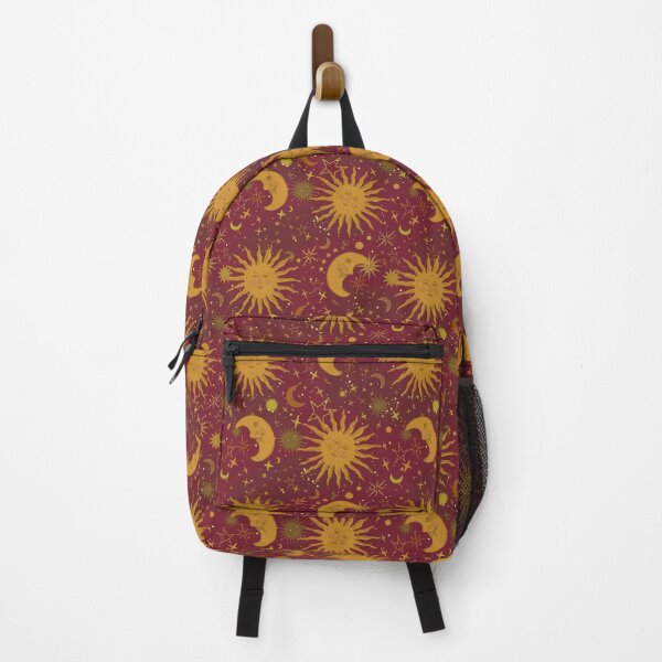 Item preview, Celestial Whimsigoth Sun Moon and Stars in Maroon Red designed and sold by YesterdayColl.