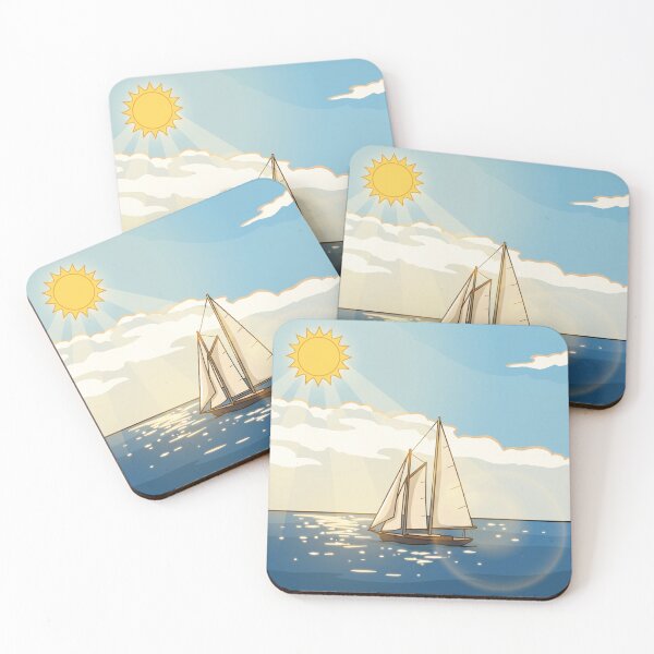 Item preview, Sailboat On a Sunny Day  designed and sold by PopPucks.