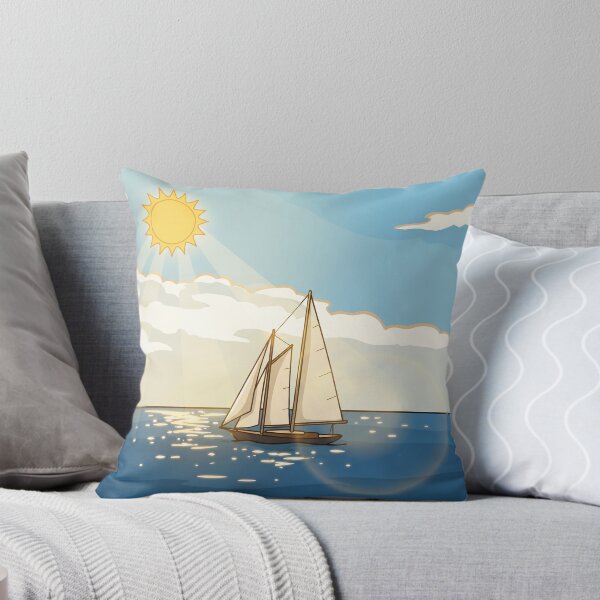 Item preview, Sailboat On a Sunny Day  designed and sold by PopPucks.