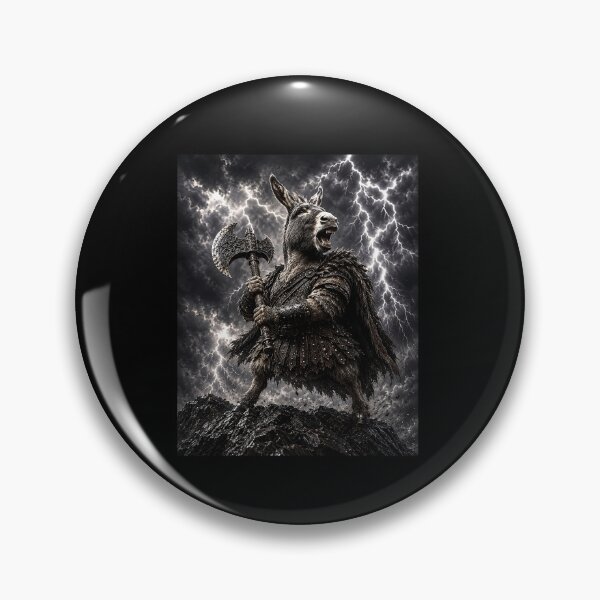 Item preview, Funny Donkey Warrior Battle Lightning Storm Art designed and sold by elderberry.