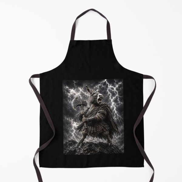 Item preview, Funny Donkey Warrior Battle Lightning Storm Art designed and sold by elderberry.