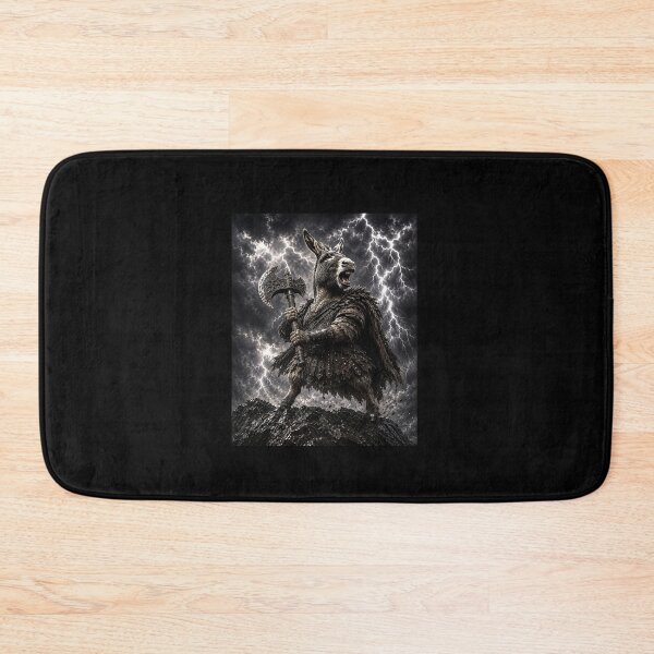 Item preview, Funny Donkey Warrior Battle Lightning Storm Art designed and sold by elderberry.