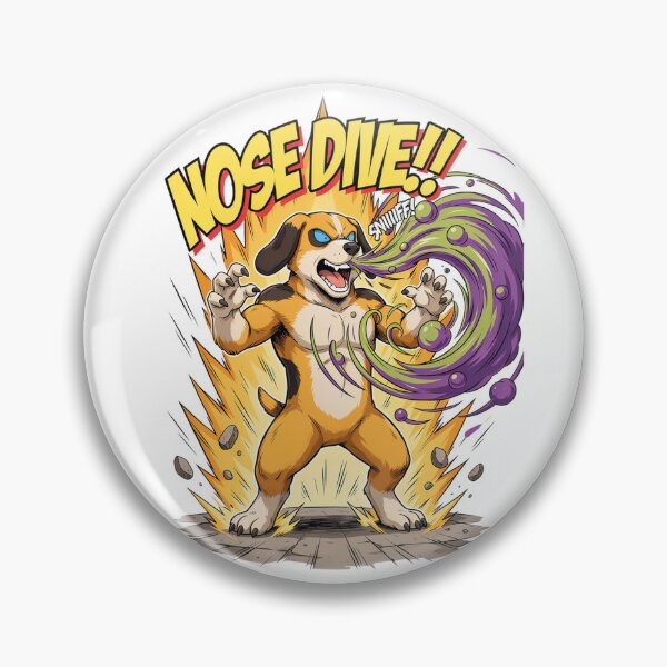 Item preview, Nose Dive Comic Book Beagle Monster Action Pose T-Shirt v1 designed and sold by DBWStudios.