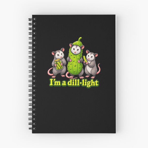 Item preview, Funny Pickle Opossum Cartoon Pun designed and sold by elderberry.