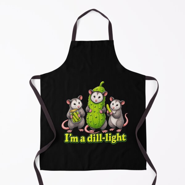 Item preview, Funny Pickle Opossum Cartoon Pun designed and sold by elderberry.