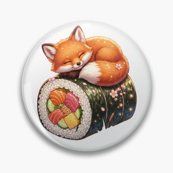 Item preview, A fluffy orange fox curled designed and sold by kidoramagic.