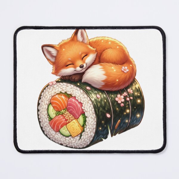 Item preview, A fluffy orange fox curled designed and sold by kidoramagic.