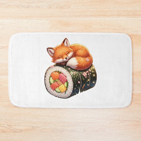 Item preview, A fluffy orange fox curled designed and sold by kidoramagic.