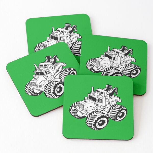 Item preview, Black Monster Tow Truck Green designed and sold by The Hook Up Towing & Recovery.