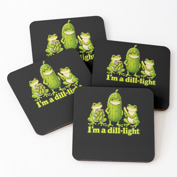 Item preview, Funny Im A Dill Light Funny Frog Pickle Pun Art designed and sold by elderberry.