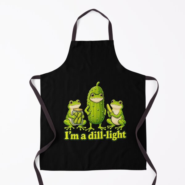 Item preview, Funny Im A Dill Light Funny Frog Pickle Pun Art designed and sold by elderberry.