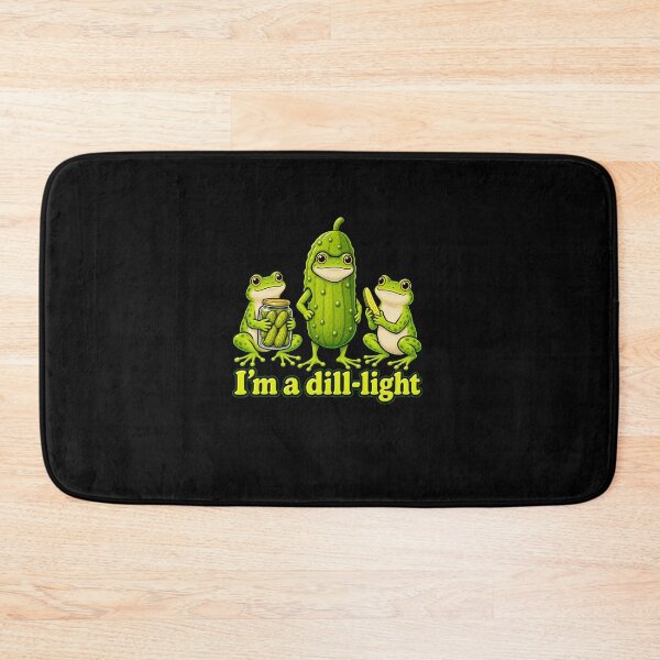 Item preview, Funny Im A Dill Light Funny Frog Pickle Pun Art designed and sold by elderberry.