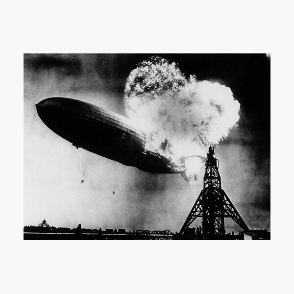 Item preview, Hindenburg Disaster - Zeppelin Explosion designed and sold by warishellstore.