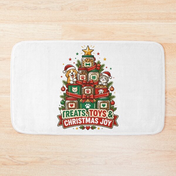 Item preview, Treats Toys and Christmas Joy Pet Treat Christmas Tree Design designed and sold by OliviaHayesArt.