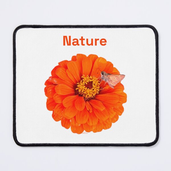 Item preview, Nature, Orange flower with moth designed and sold by Josephine Ethereal.