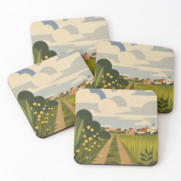 Item preview, Geometric Nature Landscape Wall Art Charley Harper Style designed and sold by Style2Vie.