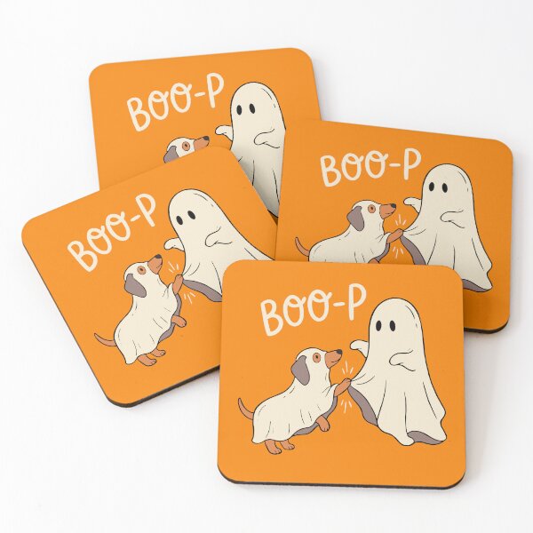 Item preview, Boo p Ghost Dog Funny Halloween Costume Surprise Moment designed and sold by FreshVibe Prints.