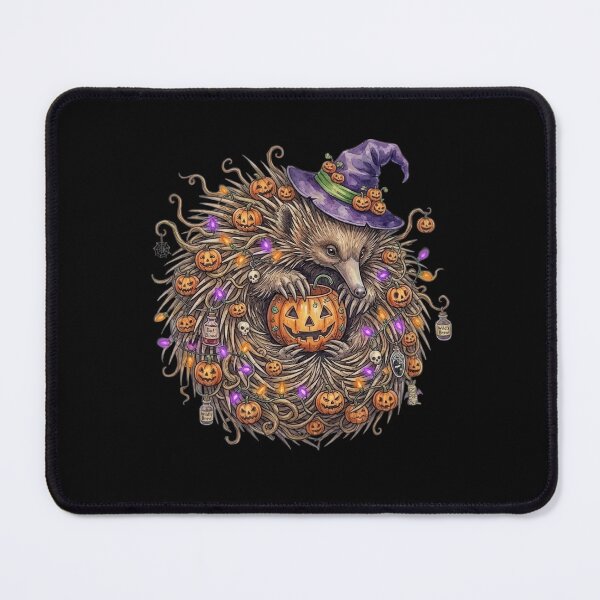 Item preview, Spooky Echidna Witch Tangle – Detailed Australian Halloween Art designed and sold by Wennebabs.
