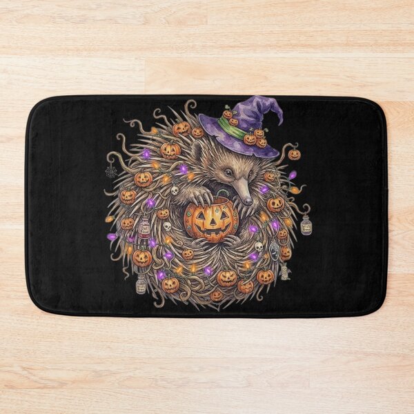 Item preview, Spooky Echidna Witch Tangle – Detailed Australian Halloween Art designed and sold by Wennebabs.