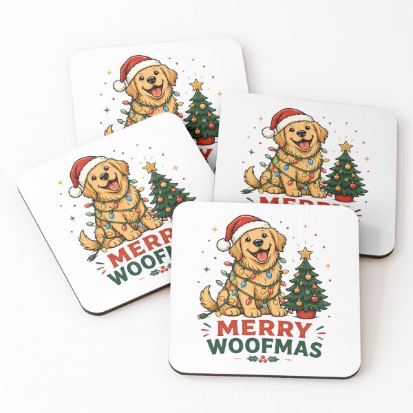 Item preview, Merry Woofmas Dog Christmas Lights Holiday Design designed and sold by OliviaHayesArt.