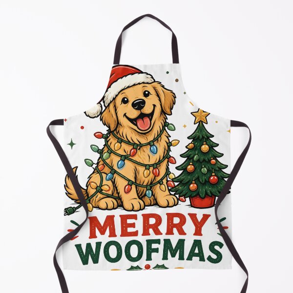Item preview, Merry Woofmas Dog Christmas Lights Holiday Design designed and sold by OliviaHayesArt.