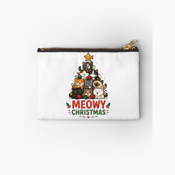 Item preview, Meowy Christmas Cute Cat Christmas Tree Design designed and sold by OliviaHayesArt.