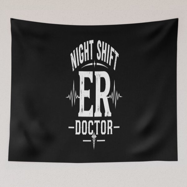 Item preview, Night Shift ER Doctor – Emergency Medicine Night Shift designed and sold by v6ziix.