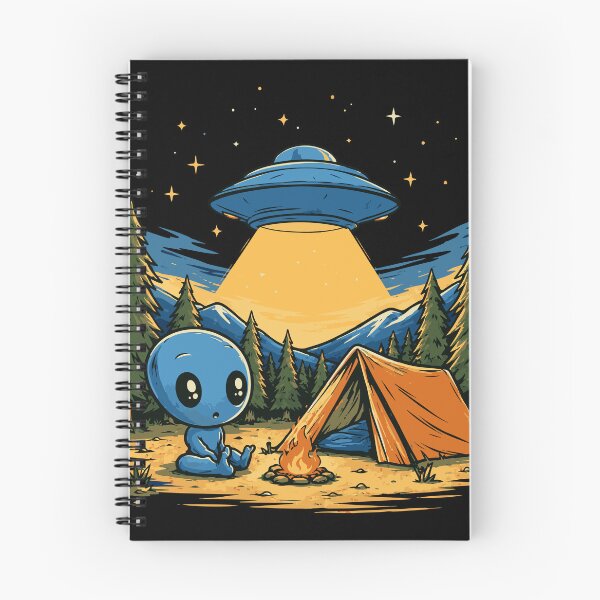 Item preview, Cute Alien Campsite Under the Stars designed and sold by ClubVacay.
