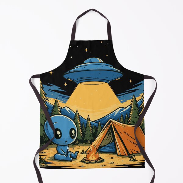 Item preview, Cute Alien Campsite Under the Stars designed and sold by ClubVacay.